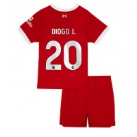 Stroje piłkarskie Liverpool Diogo Jota #20 Koszulka Podstawowej dla dzieci 2023-24 Krótki Rękaw (+ szorty)